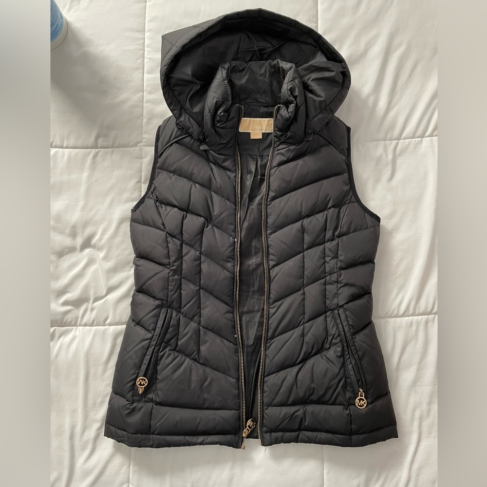 Michael Kors Black Puffer Vest